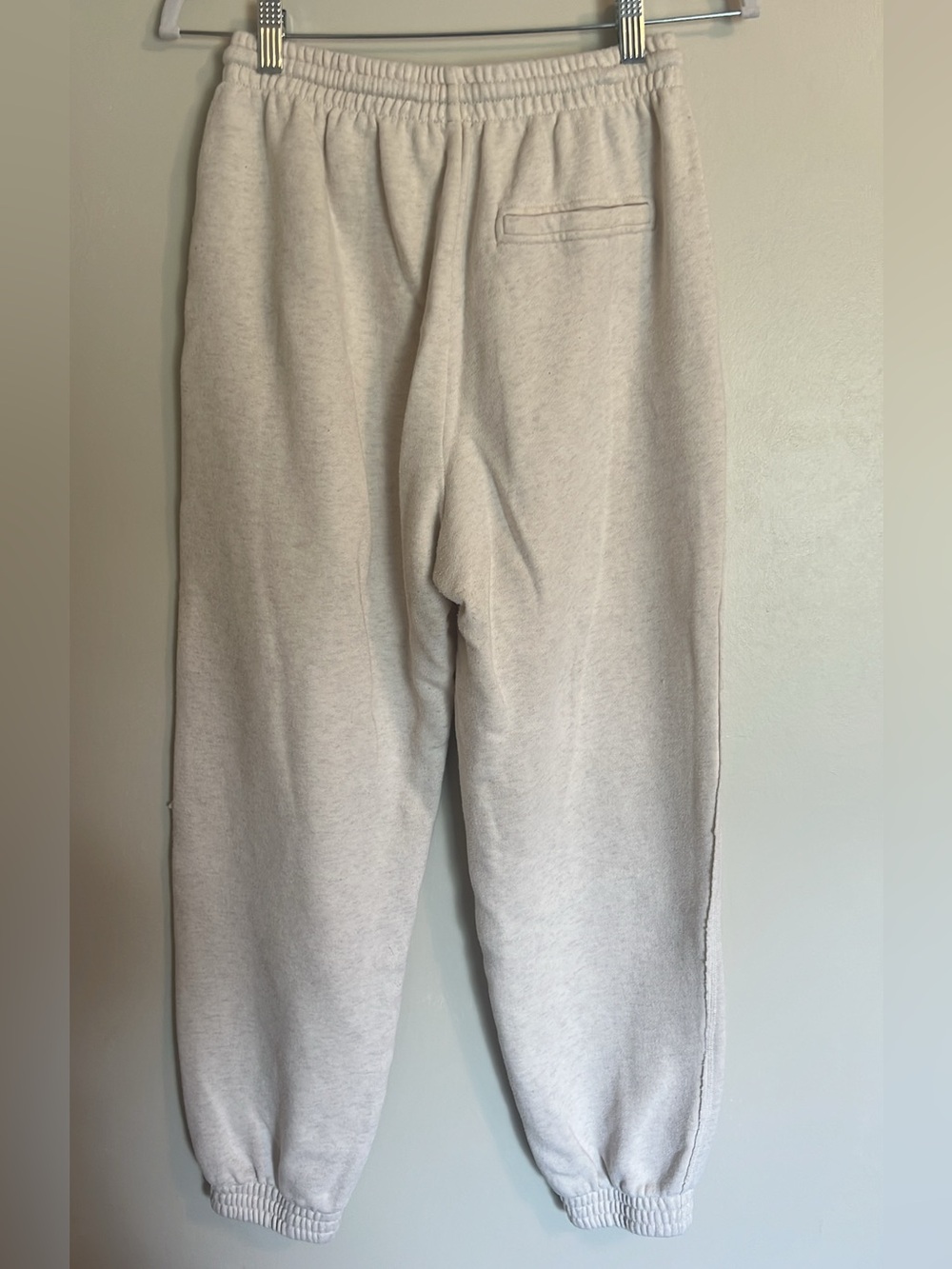 aerie Cream Sweatpants with Colorful 'LOVE' Letter Patches - Picture 9 of 12